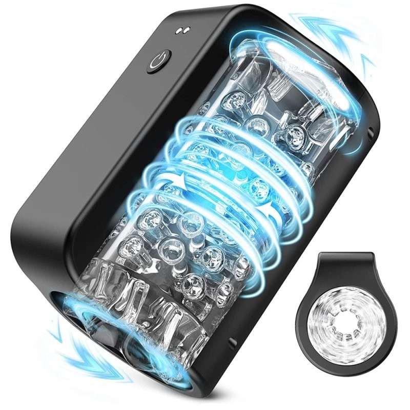 SuckMeToys Masturbateur rotatif Roating Blow 7 Modes Noir